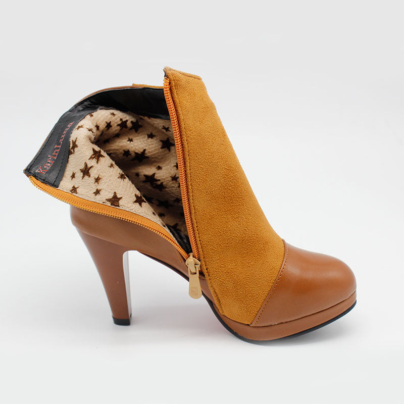 Spike High Heels Shoes Woman Ankle Boots