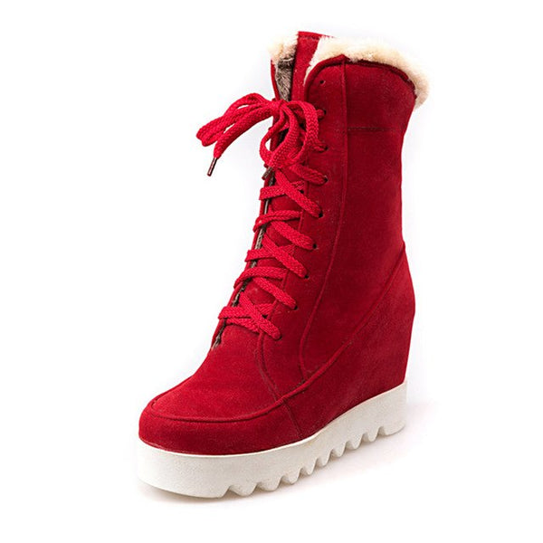 heels snow Keep warm Winter Boots