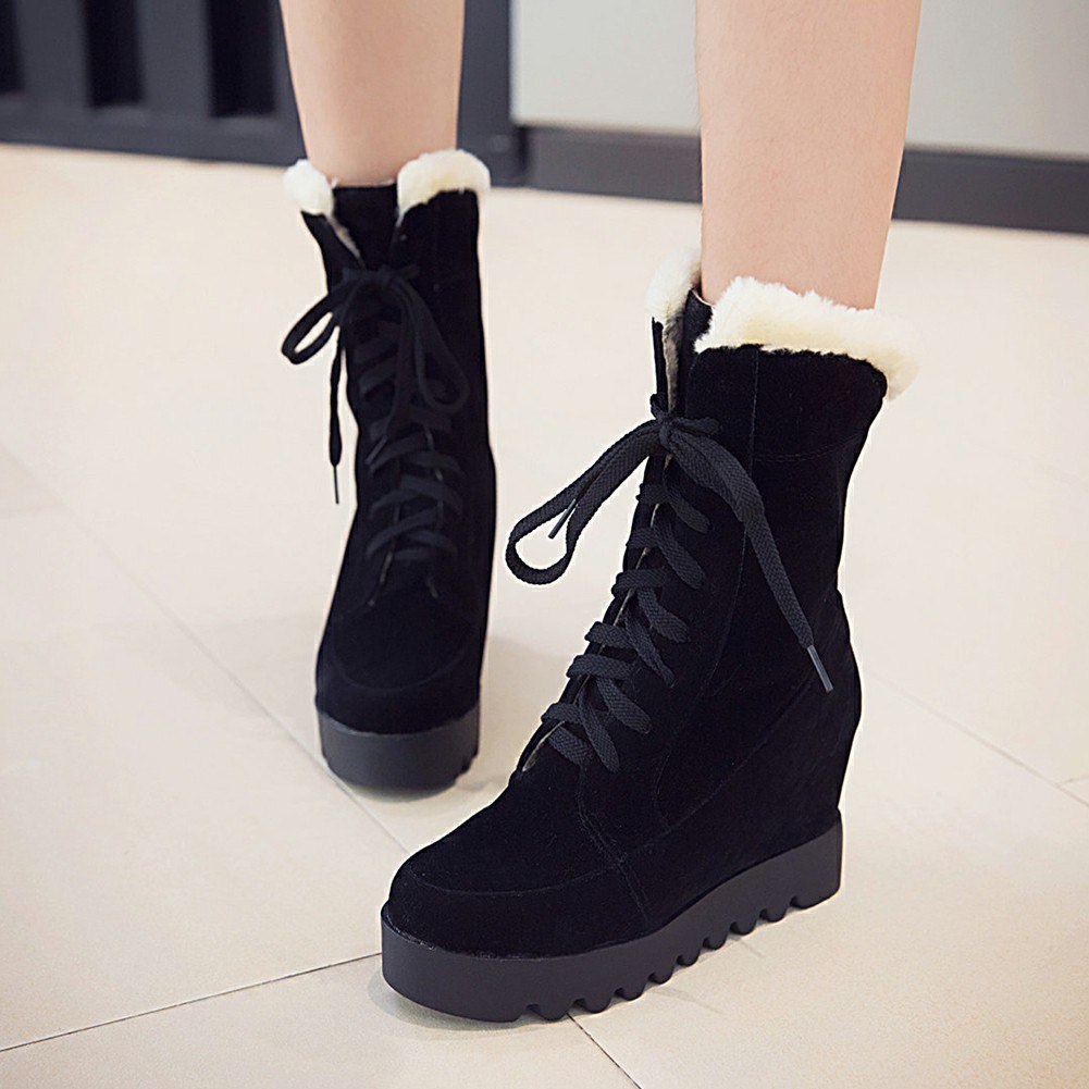 heels snow Keep warm Winter Boots