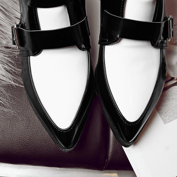 Square Heels Ankle Boots Western Boots Woman