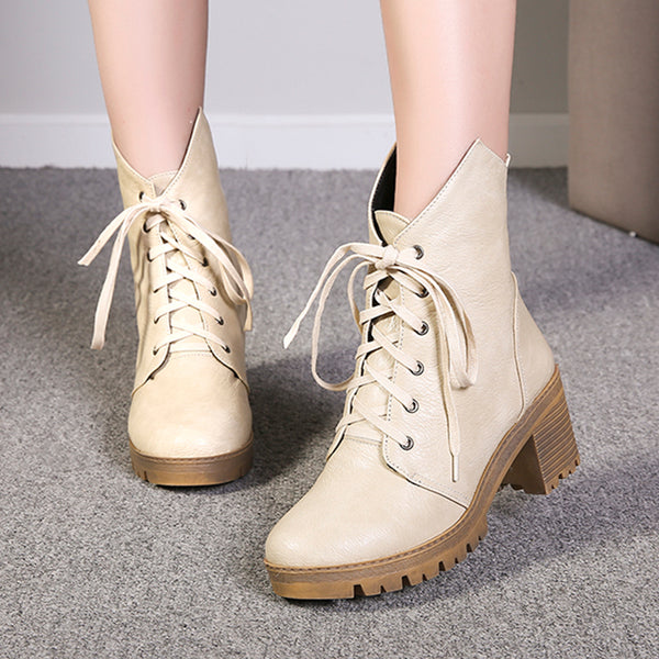 Western Martin Shoes Woman Ankle Boots