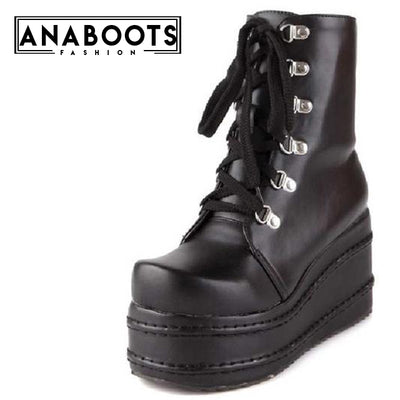 Ankle Boots High Heel Wedges