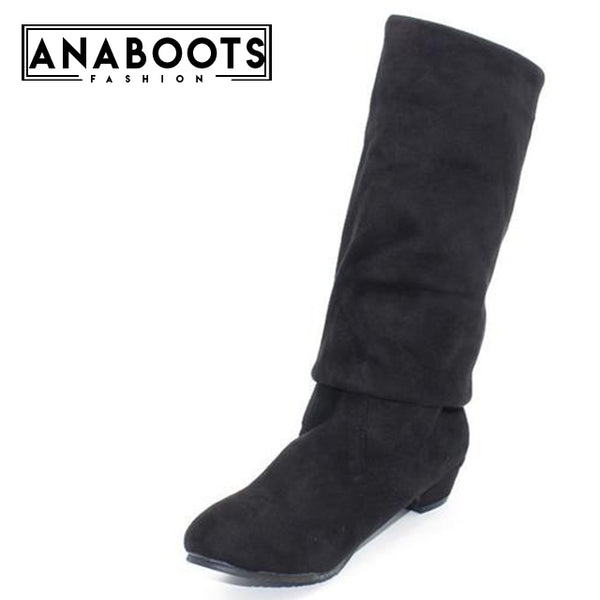 Over The Knee High Boots Round Toe