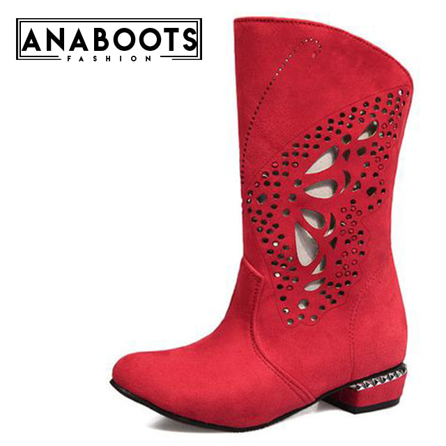 Short Women Shoes Chunky Heels Boots