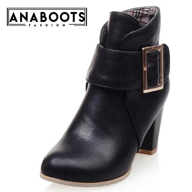 high heels western ankle Boots