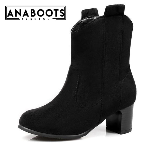 slip on high heels women's shoes Boots