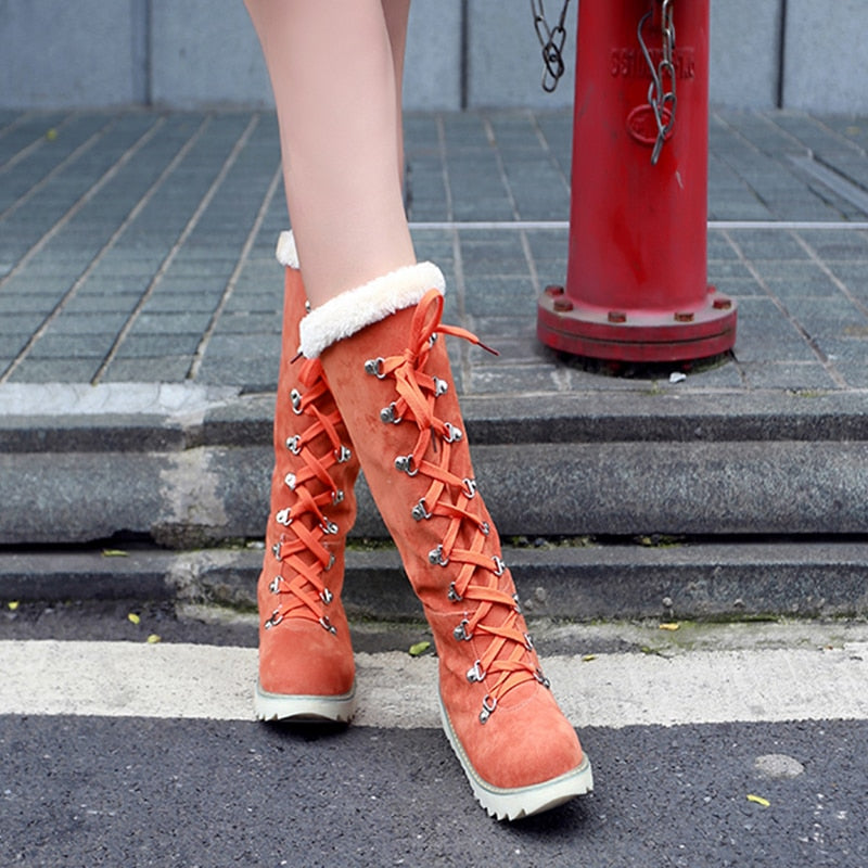 snow Knee High Boots