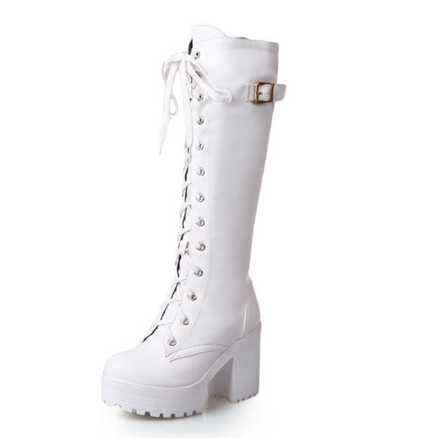 High Heels Knee-High Boots Woman