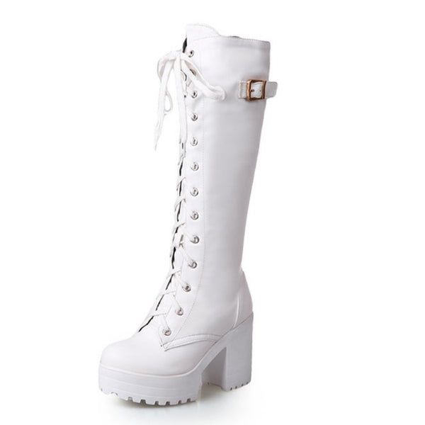 High Heels Knee-High Boots Woman