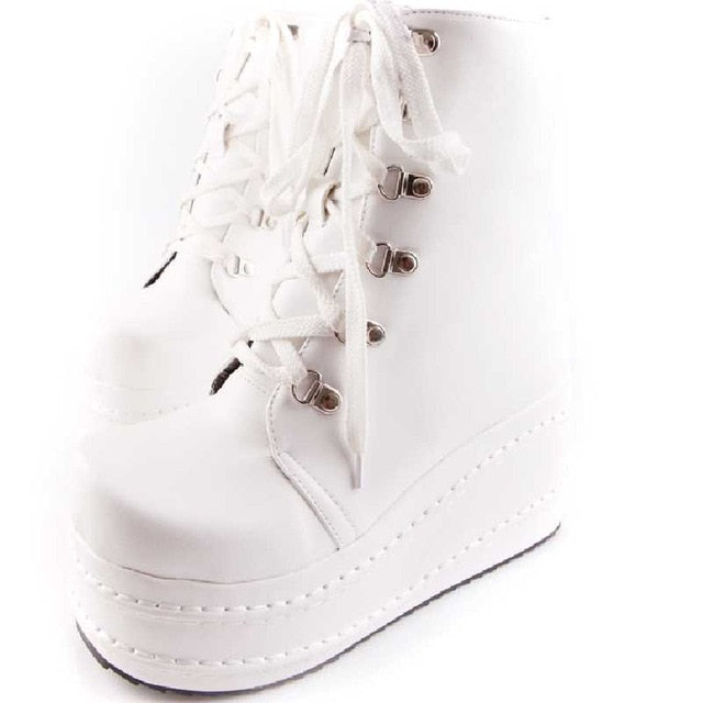 Ankle Boots High Heel Wedges