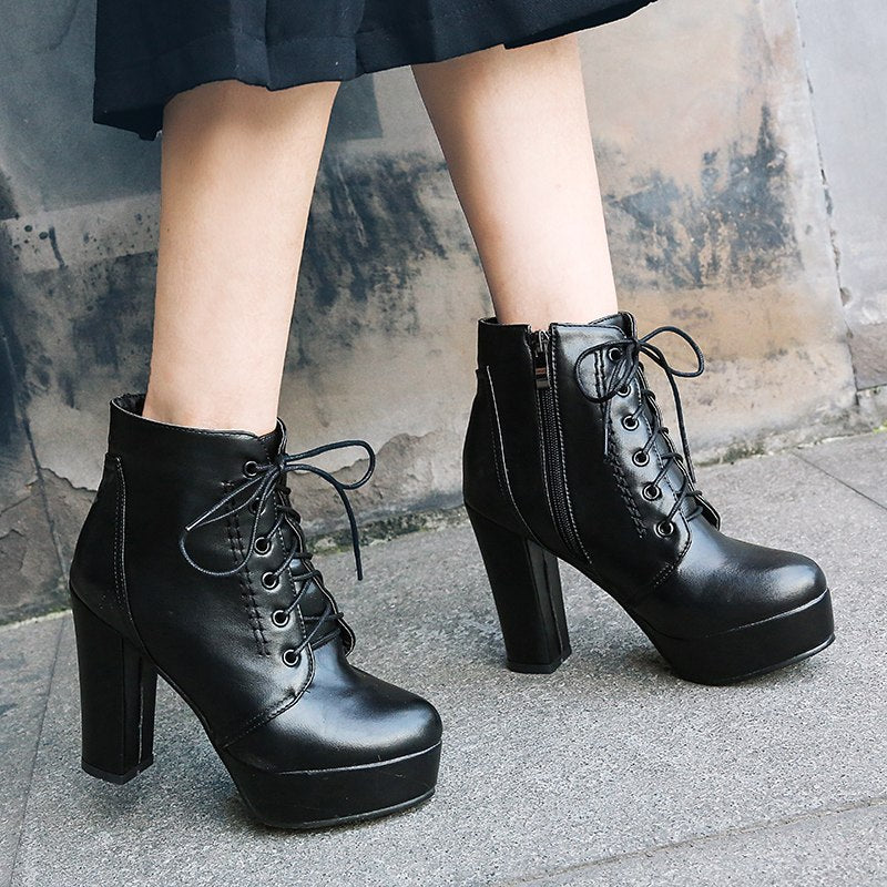 Add Fur High Heels sexy Ankle Boots