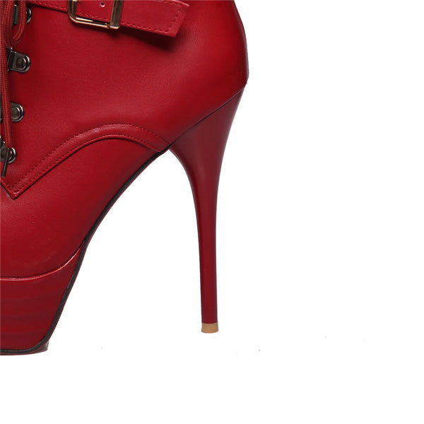High Heels Sexy Ankle Boots Buckles
