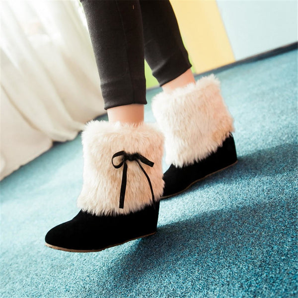 Sweet  Add Fur Snow Boots