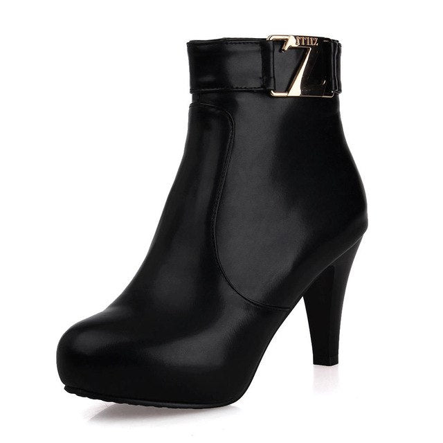 Elegant High Heels Party Ankle Boots