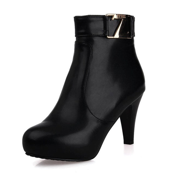 Elegant High Heels Party Ankle Boots