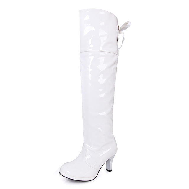 Customized High Heel Pole Knee High Boots