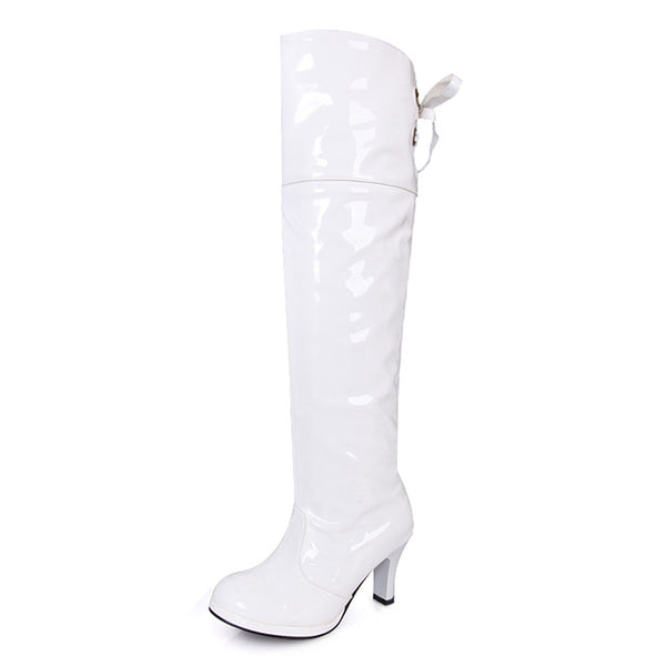 Customized High Heel Pole Knee High Boots
