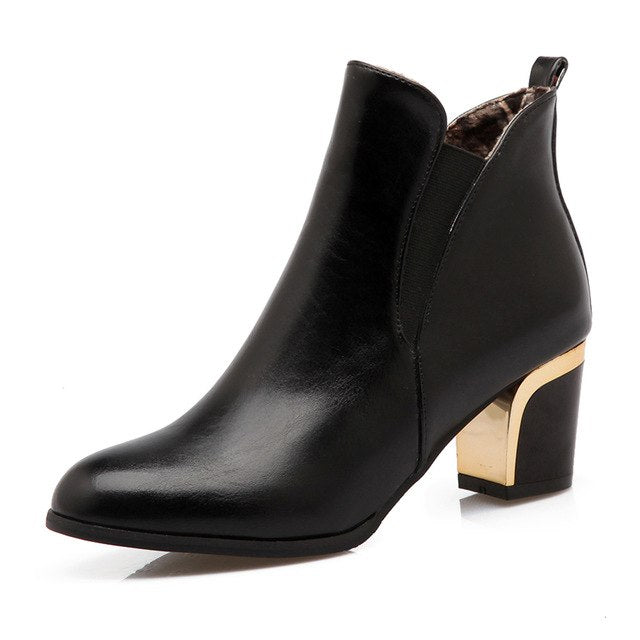 High Heels Elegant Shoes Woman Boots Female