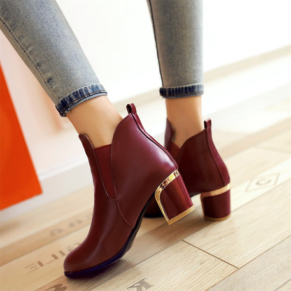 High Heels Elegant Shoes Woman Boots Female