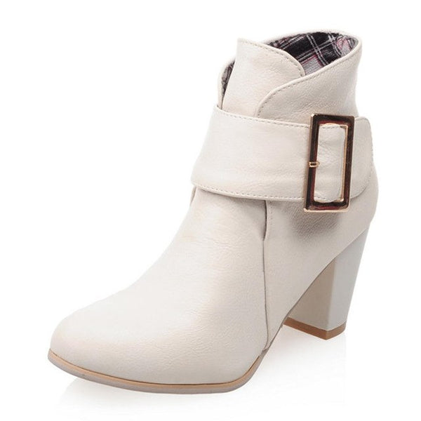 high heels western ankle Boots