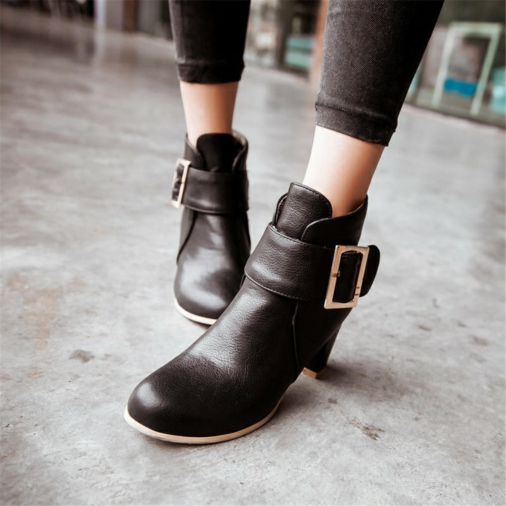 high heels western ankle Boots