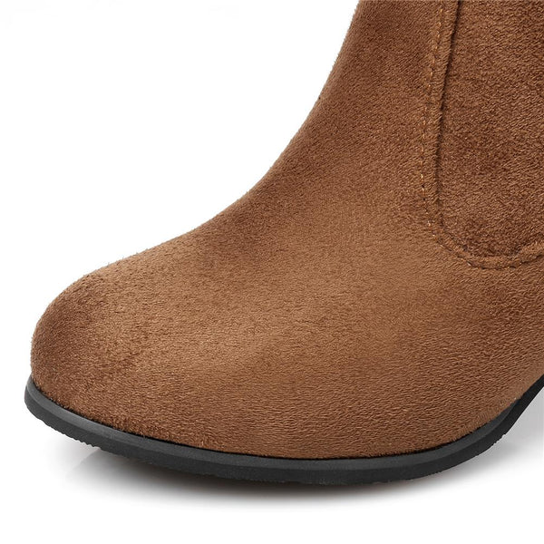 slip on high heels women's shoes Boots