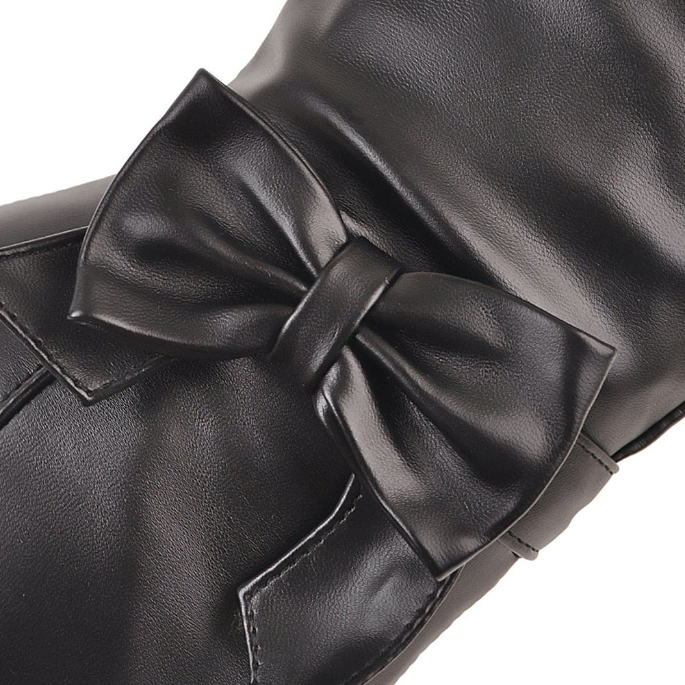 Thin High Heels Winter Mid Calf Boots