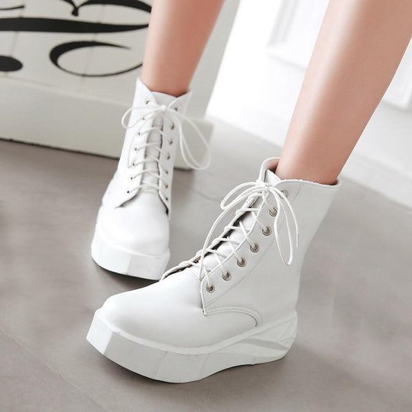 leisure lace up fashion Boots