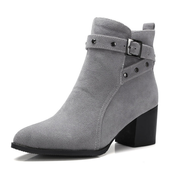 square high heels Ankle Boots